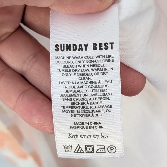 Aritzia Sunday Best Saida Floral Mini Babydoll Dress ~ Size Small - Picture 14 of 16